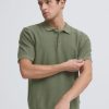 Casual friday edward polo olive 4 Edward Khaki Polo Knit