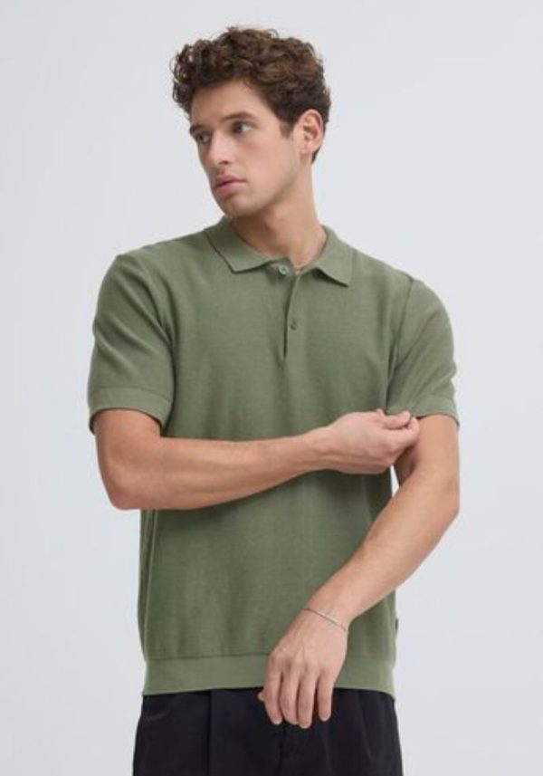 Casual friday edward polo olive 4 Edward Khaki Polo Knit