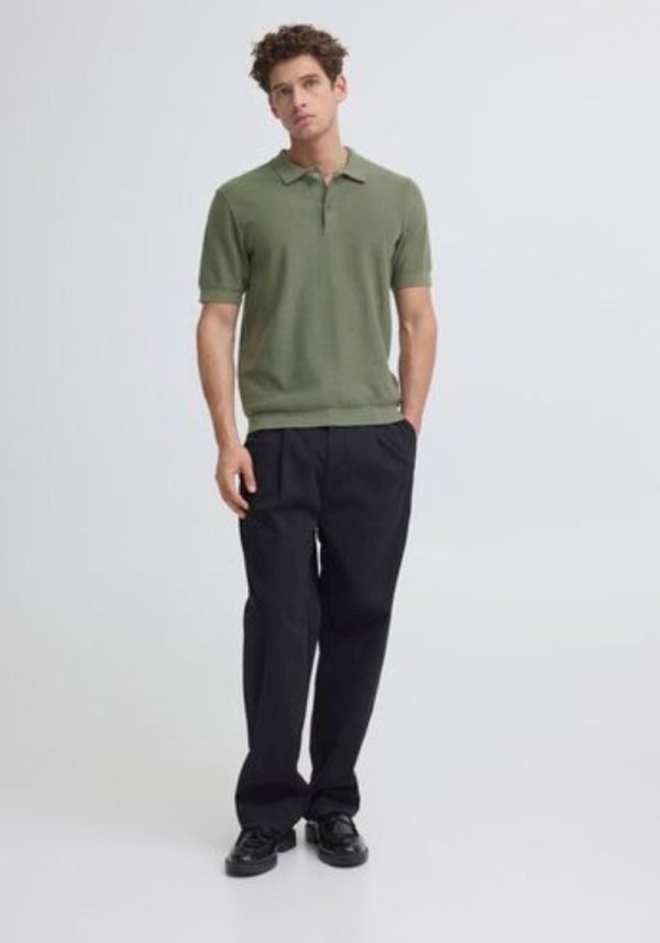Casual friday edward polo olive 5 Edward Khaki Polo Knit