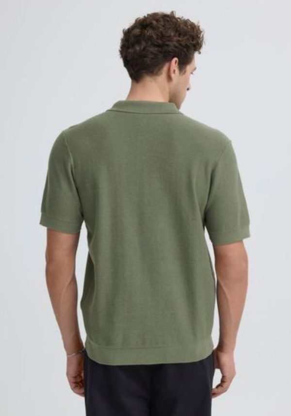 Casual friday edward polo olive 6 Edward Khaki Polo Knit