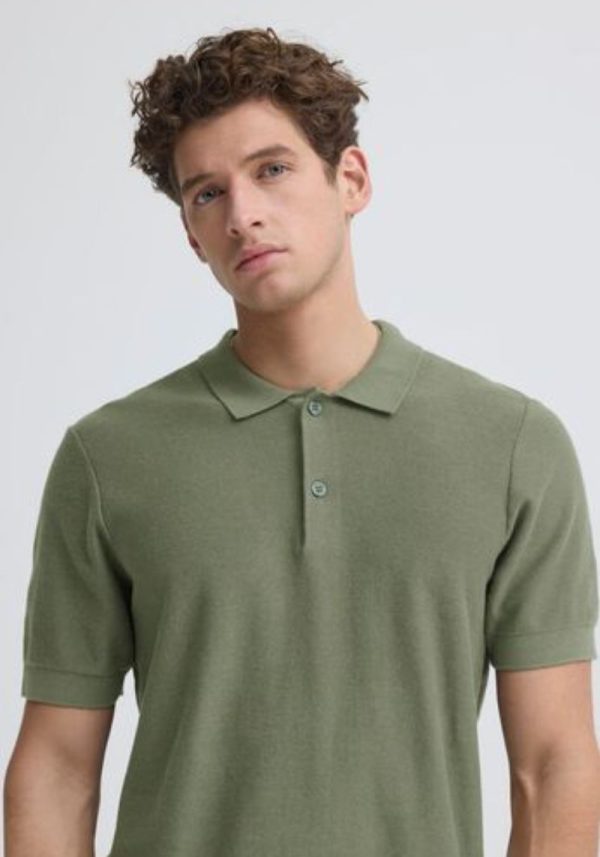 Casual friday edward polo olive 7 Edward Khaki Polo Knit