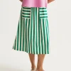 Compania bamboo stripe skirt 1 Bamboo Midi Skirt