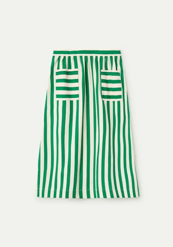 Compania bamboo stripe skirt 2 Bamboo Midi Skirt