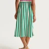 Compania bamboo stripe skirt 3 Bamboo Midi Skirt