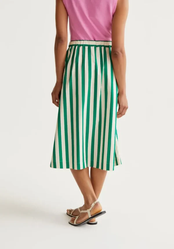 Compania bamboo stripe skirt 3 Bamboo Midi Skirt