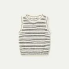 Compania black stripe tank 2 Shirley Black Sleeveless Striped Knit