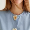 Compania blue daisy shirt 4 Darling Daisy Blouse
