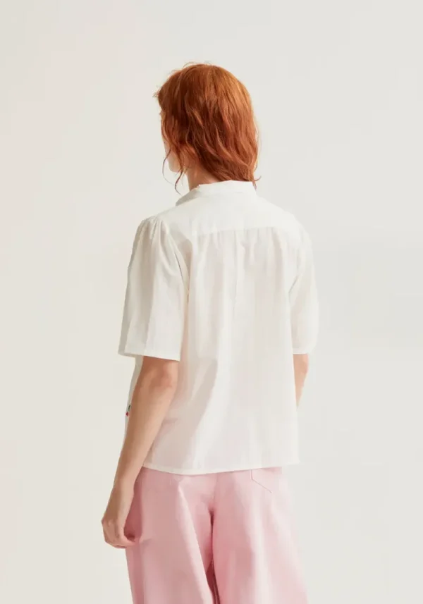 Cherry Embroidered Blouse