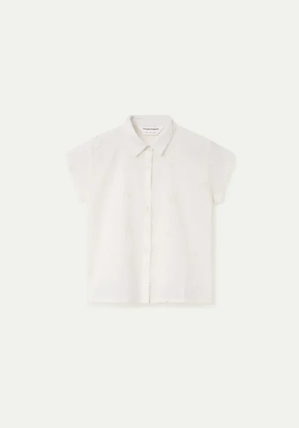 White Embroidered Blouse