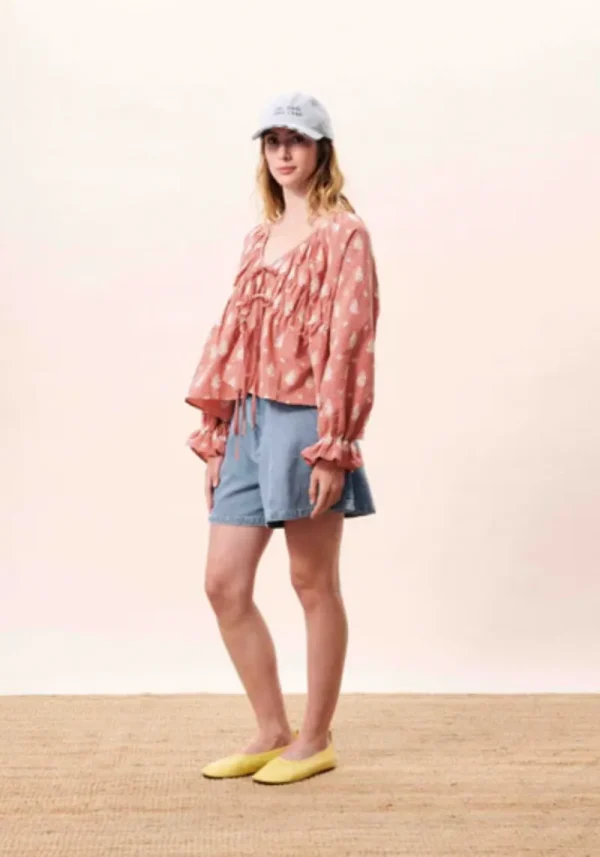 Maui Tie Front Blouse