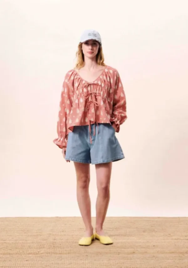 Maui Tie Front Blouse