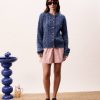 Luminous Rose Checked Shorts