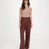 Vanelis Chocolate Linen Trousers