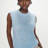 Vollo Sleeveless Sweater In Ciel