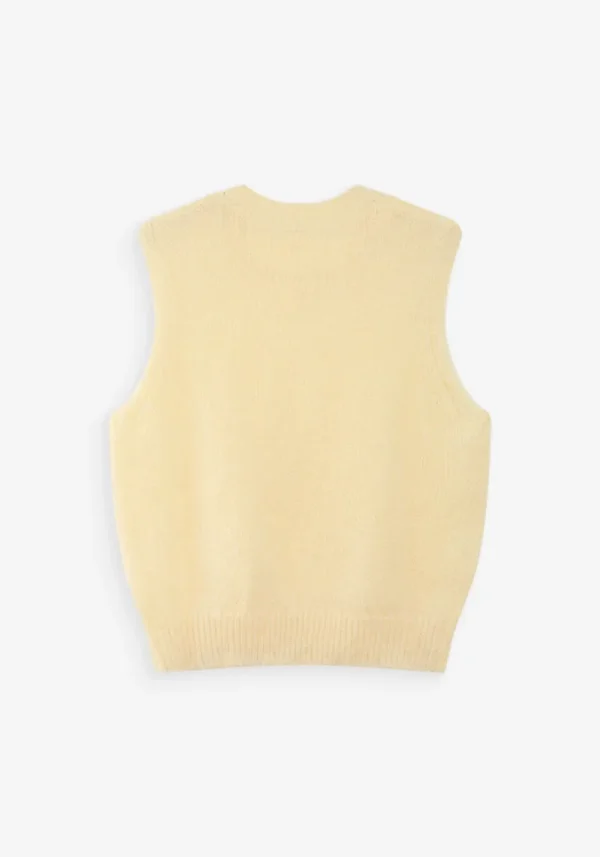 Vollo Sleeveless Sweater In Vanille