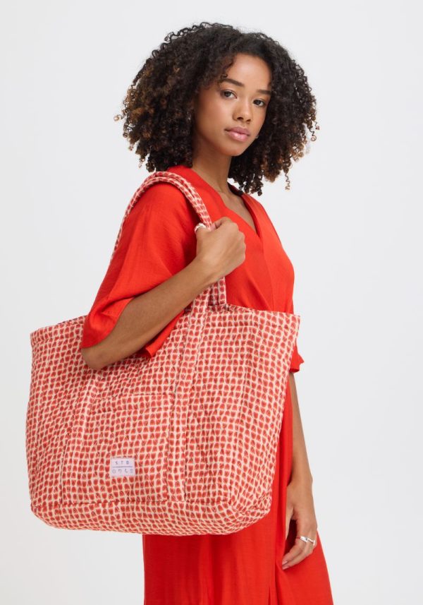 Melis Fiery Red Tote Bag