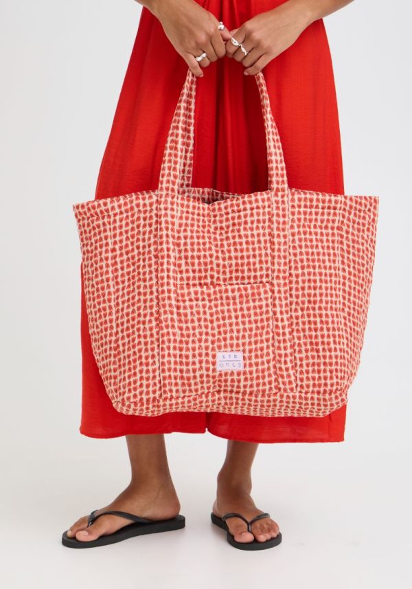 Melis Fiery Red Tote Bag