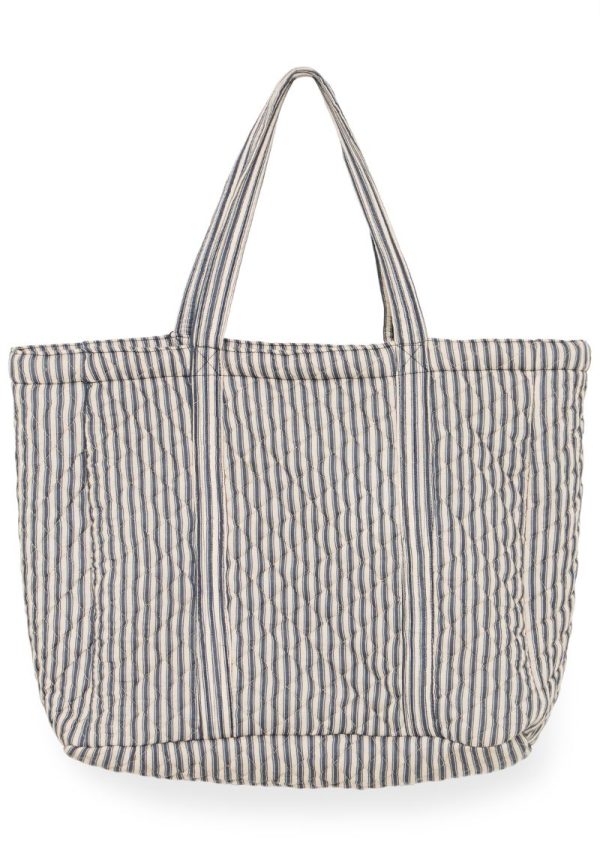 Ichi amelis total eclipse bag 2 Melis Ticking Stripe Tote Bag