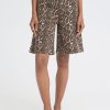 Brokes Leopard Print Shorts