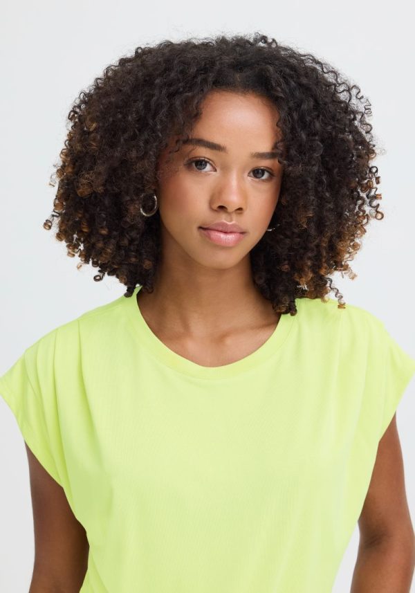 Ichi lisken lily green top 3 Lisken Boxy Lily Green Top