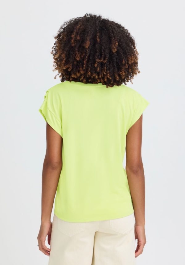 Ichi lisken lily green top 4 Lisken Boxy Lily Green Top