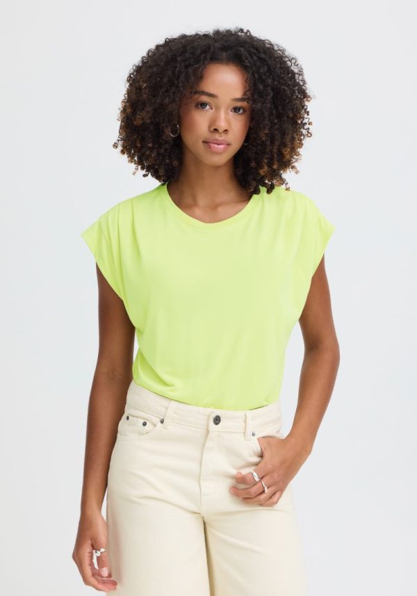 Ichi lisken lily green top 5 Lisken Boxy Lily Green Top