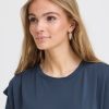 Ichi lisken navy top 3 Lisken Boxy Marine Blue Top