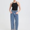 Oreta Black Vest Top