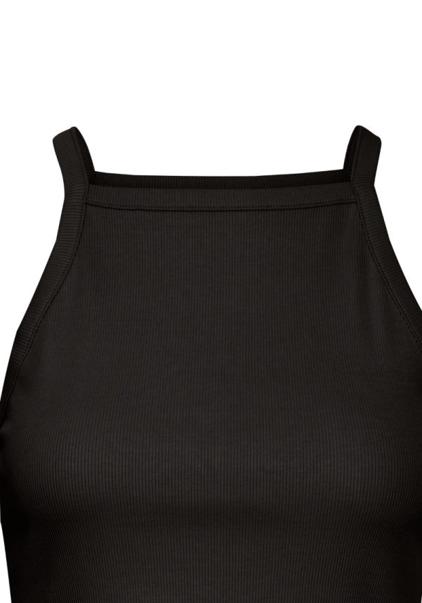 Oreta Black Vest Top