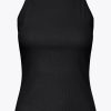 Oreta Black Vest Top