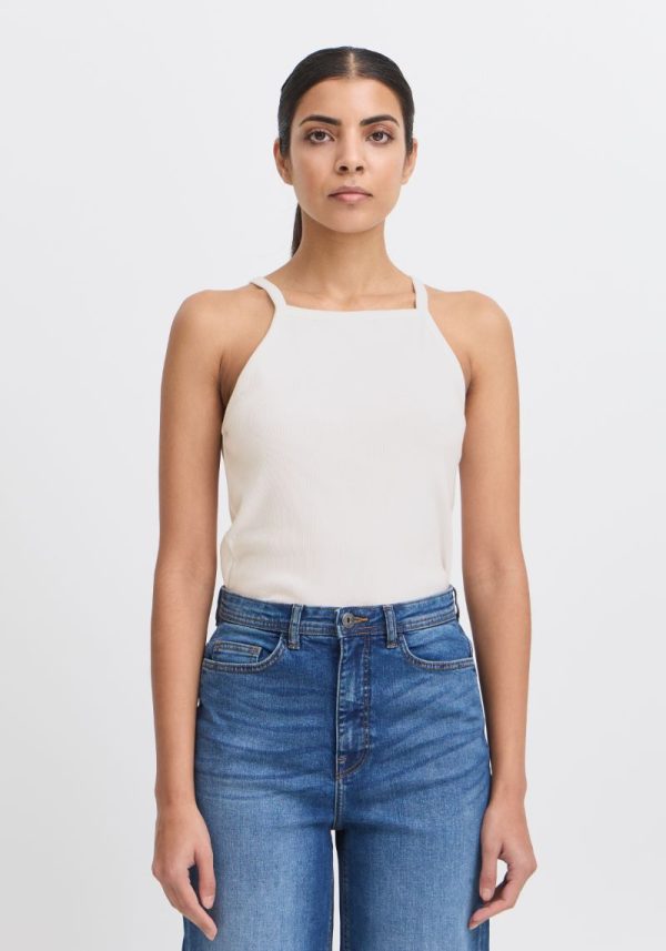 Oreta White Vest Top