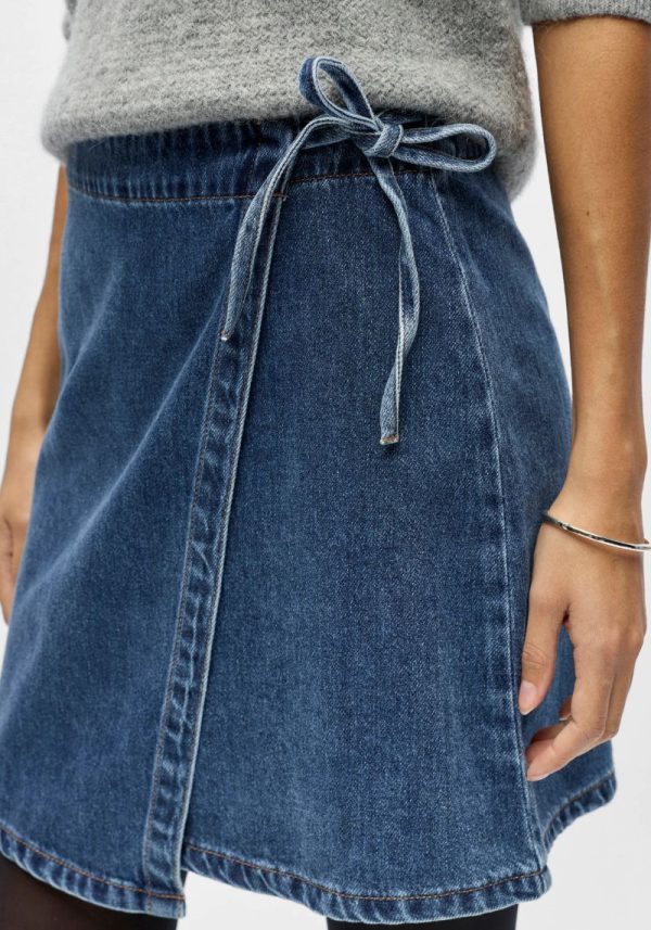 Rosie Denim Twill Wrap Skirt