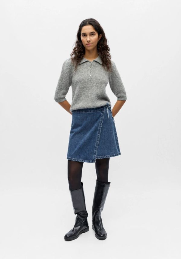 Rosie Denim Twill Wrap Skirt