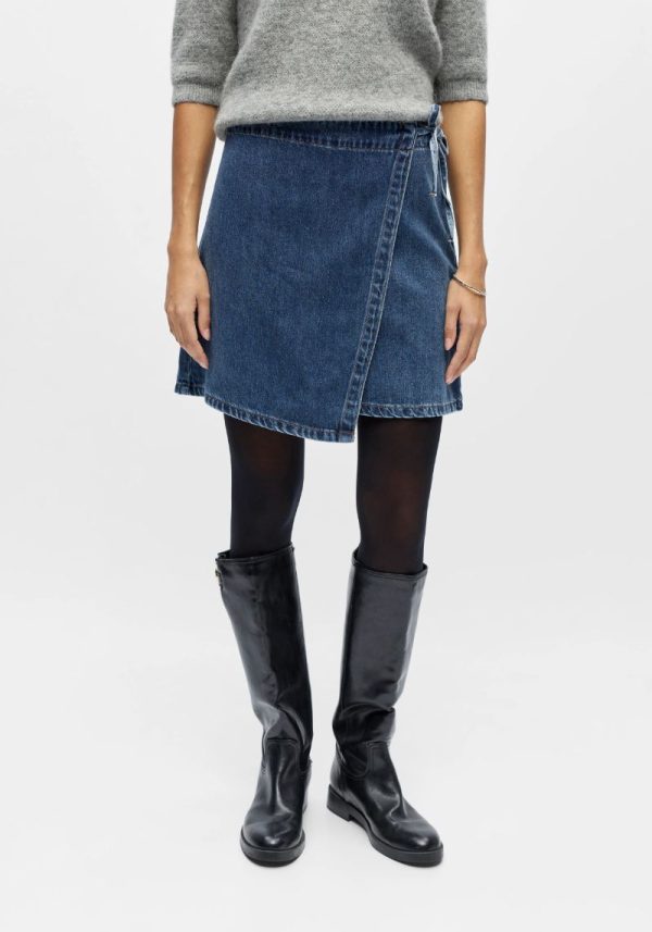 Rosie Denim Twill Wrap Skirt