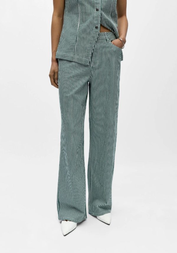 Object green stripe pants 5 Annie Waistcoat