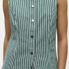 Object green stripe waistcoat 2 Annie Waistcoat
