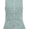 Object green stripe waistcoat 3 Annie Waistcoat