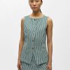 Object green stripe waistcoat 5 Annie Waistcoat