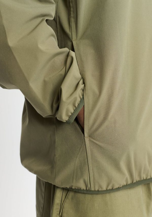 Water Repellent Light Olive Track Jacket