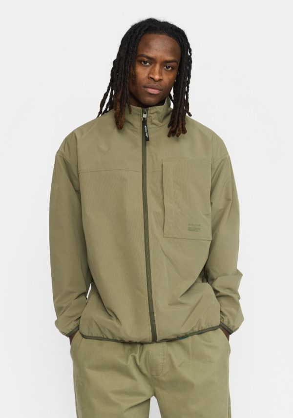 Water Repellent Light Olive Track Jacket