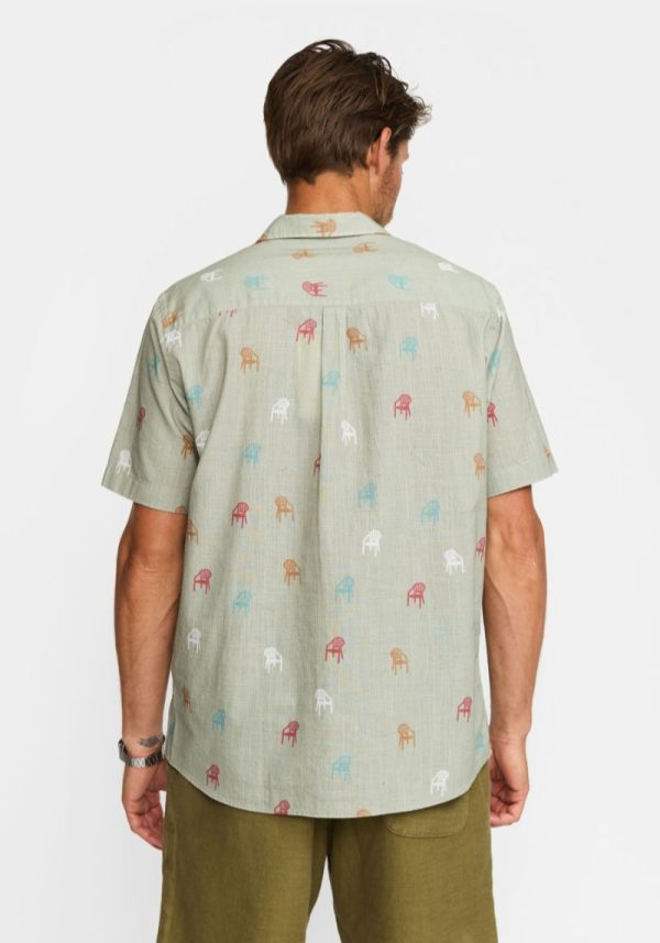 Revolution chair cuban shirt 2 Just sit Down Short Sleeved Shirt