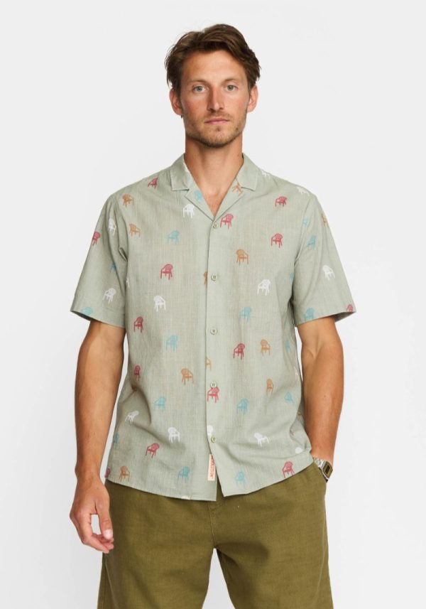 Revolution chair cuban shirt 5 Just sit Down Short Sleeved Shirt