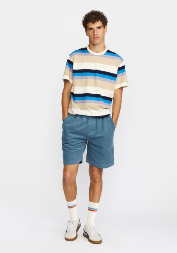 Revolution cord dust blue shorts 3 Dust Blue Corduroy Shorts