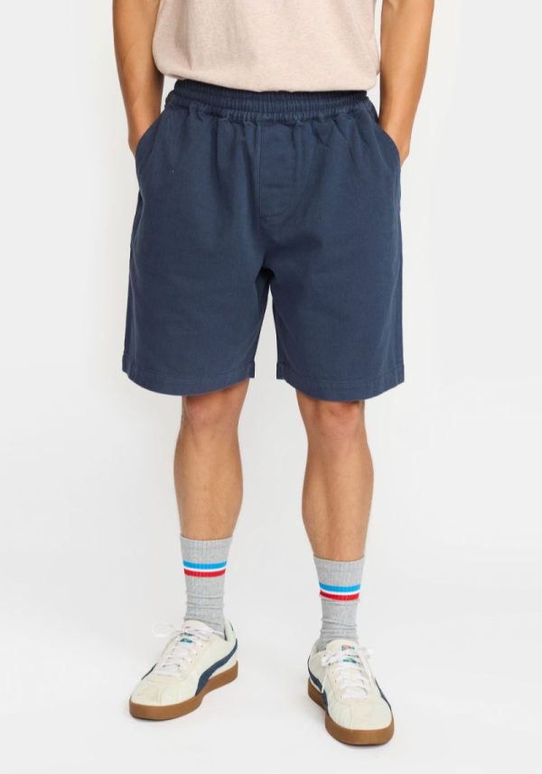 Revolution cord navy shorts 1 Ollie Dark Blue Shorts