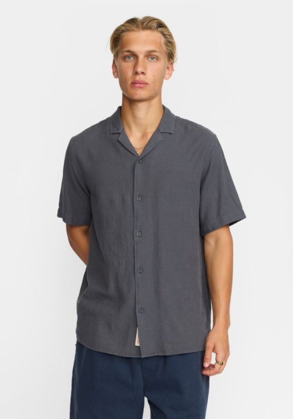 Revolution grey short sleeved shirt 1 Alan Short Sleeved Shirt