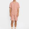 Revolution jaquared cuban shirt 2 Jacquered Short Sleeved Shirt