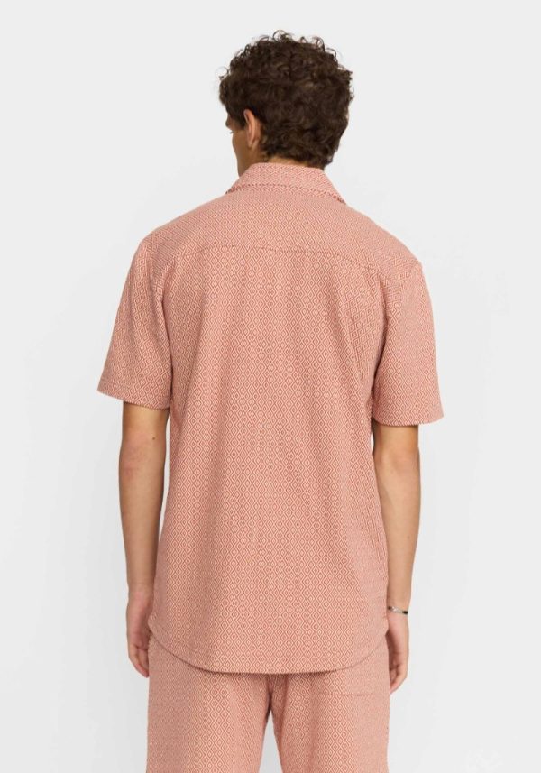 Revolution jaquared cuban shirt 3 Jacquered Short Sleeved Shirt