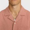 Revolution jaquared cuban shirt 5 Jacquered Short Sleeved Shirt