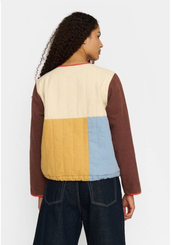 Selfhood Mocha Patchwork Quilted Jacket