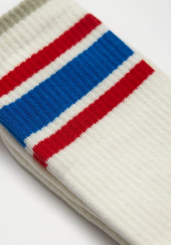 Royal Blue Stripe Sports Socks